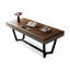 Bureau rectangulaire en bois manufacturé brun noisette