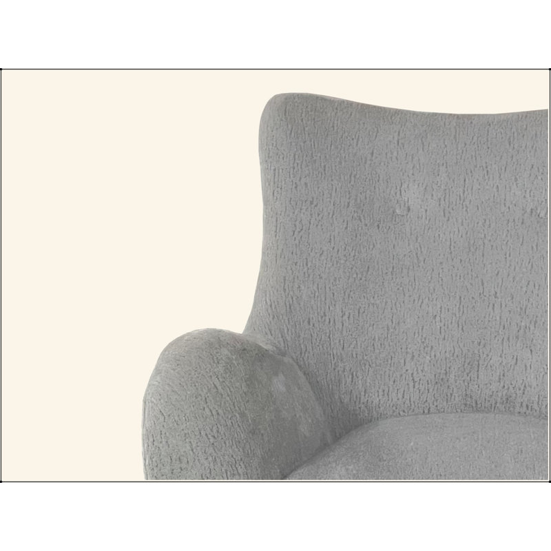Chaise d'appoint pivotante en tissu