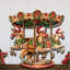 Décoration murale de Noël en bois Izzey Carousel