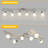 6-Light Flexible Track Lighting Rail, Modern Directional Led Spot Ceiling Light Fixture With Glass Shade, E12 Base, Brush Steel