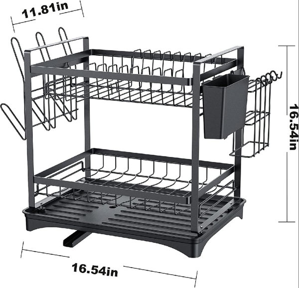 qxttech Rustproof Stainless Steel Dish Rack & Reviews