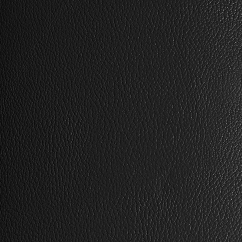 Repose-pieds en cuir véritable 29 po Ambrie, Cuir corbeau