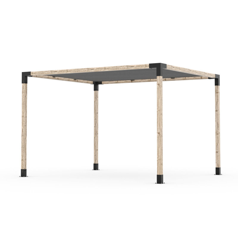 Ensemble de pergola 10 pi x 12 pi Toja avec voile d'ombrage Toja, l 10 pi x P 12 pi