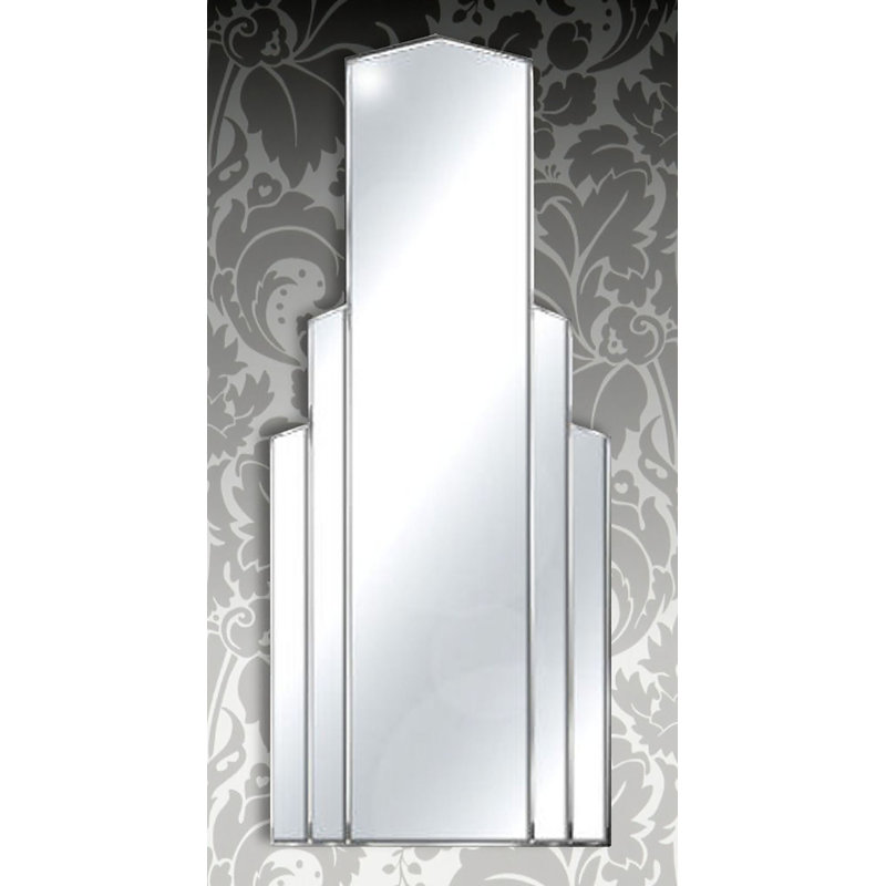 Chyna Flat Wall Mirror, Silver