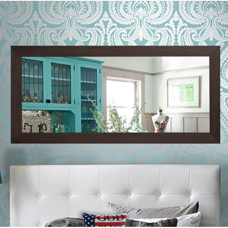 Calarco Wood Flat Wall Mirror,      61.5" H x  39" W