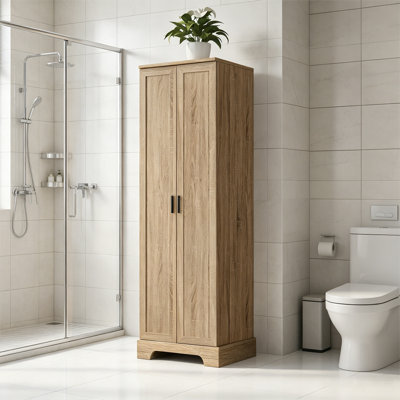 Armoire de rangement H 71,2 po avec 2 portes et tablette réglable