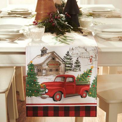 Gambell Checkered Christmas Table Runner