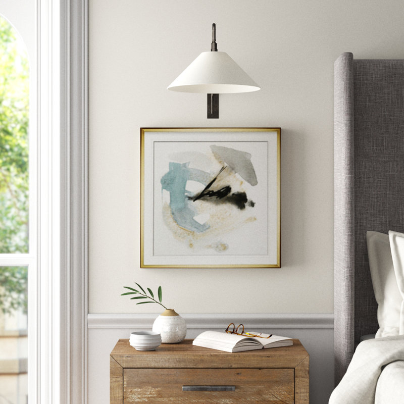 Sable et ciel II - reproduction d'art, H 23 po x l 23 po x P 1,5 po, Cadre doré