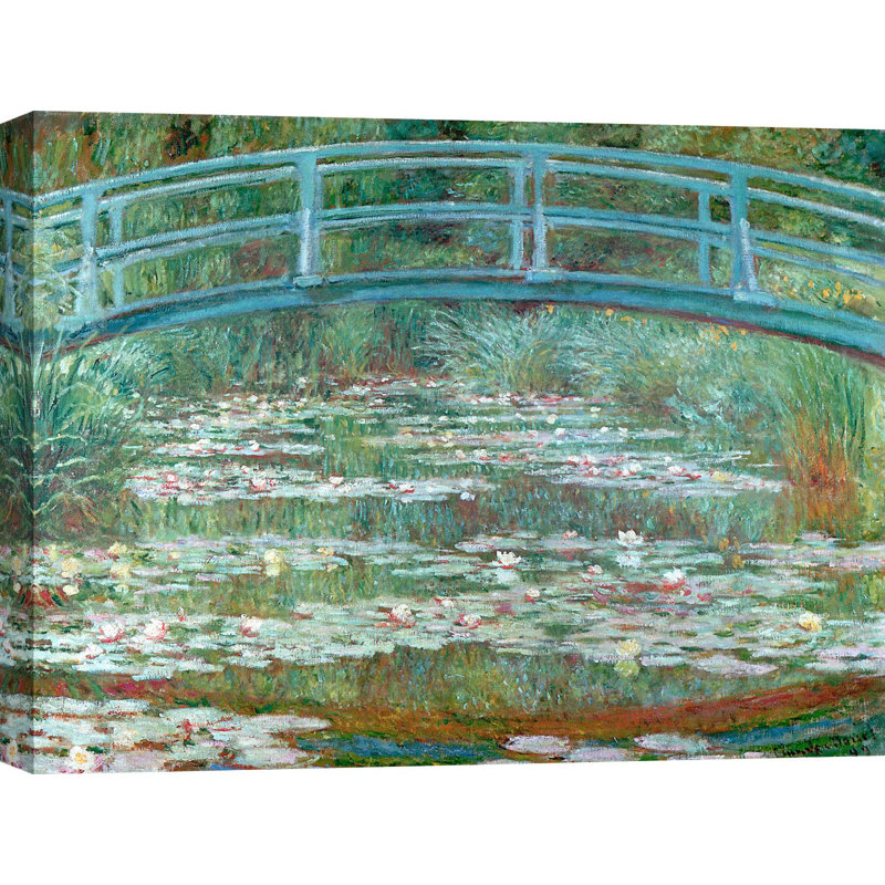 Water Lily Pond by Claude Monet - Wrapped Canvas Painting, 90cm H x 120cm W x 4cm D