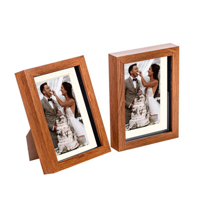 Nicola Spring - 3D Box Photo Frames - 5 x 7" with 4 x 6" Mount