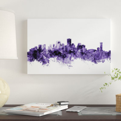 «New Orleans, Louisiana Skyline» par Michael Tompsett, impression sur toile tendue