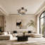 Glass Semi Flush Mount