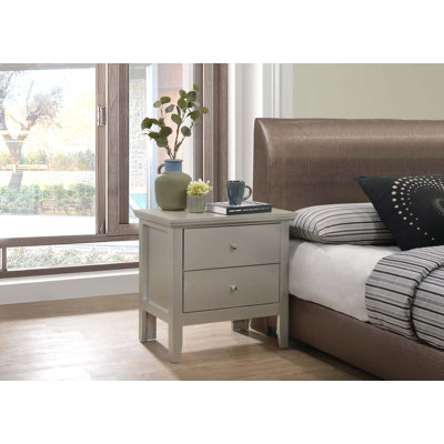 Elegant Transitional Nightstand for Bedroom