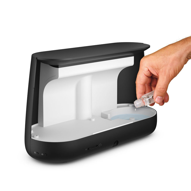 Stadler Form 0.66 Gallons Cool Mist Ultrasonic Modern for 270 Cubic Feet, Black