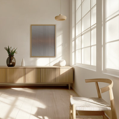 Euphoria Gray And Orange - A Refined Abstraction Of Geometric Power & Texture