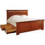 Lit plateforme avec rangement en bois massif Highlands-85105048-87610836