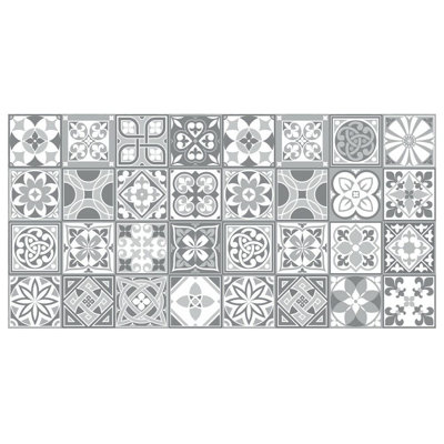 Olene White Non-Slip Backing Bath Mat