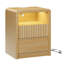 Table de chevet moderne en bois pour chambre à coucher avec station de charge, table de bout à 2 tiroirs l 19,7 po pour le salon-1704170102