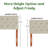Adjustable Height Upholstered Headboard,Foldable Full Beige-1208820231-1208820233