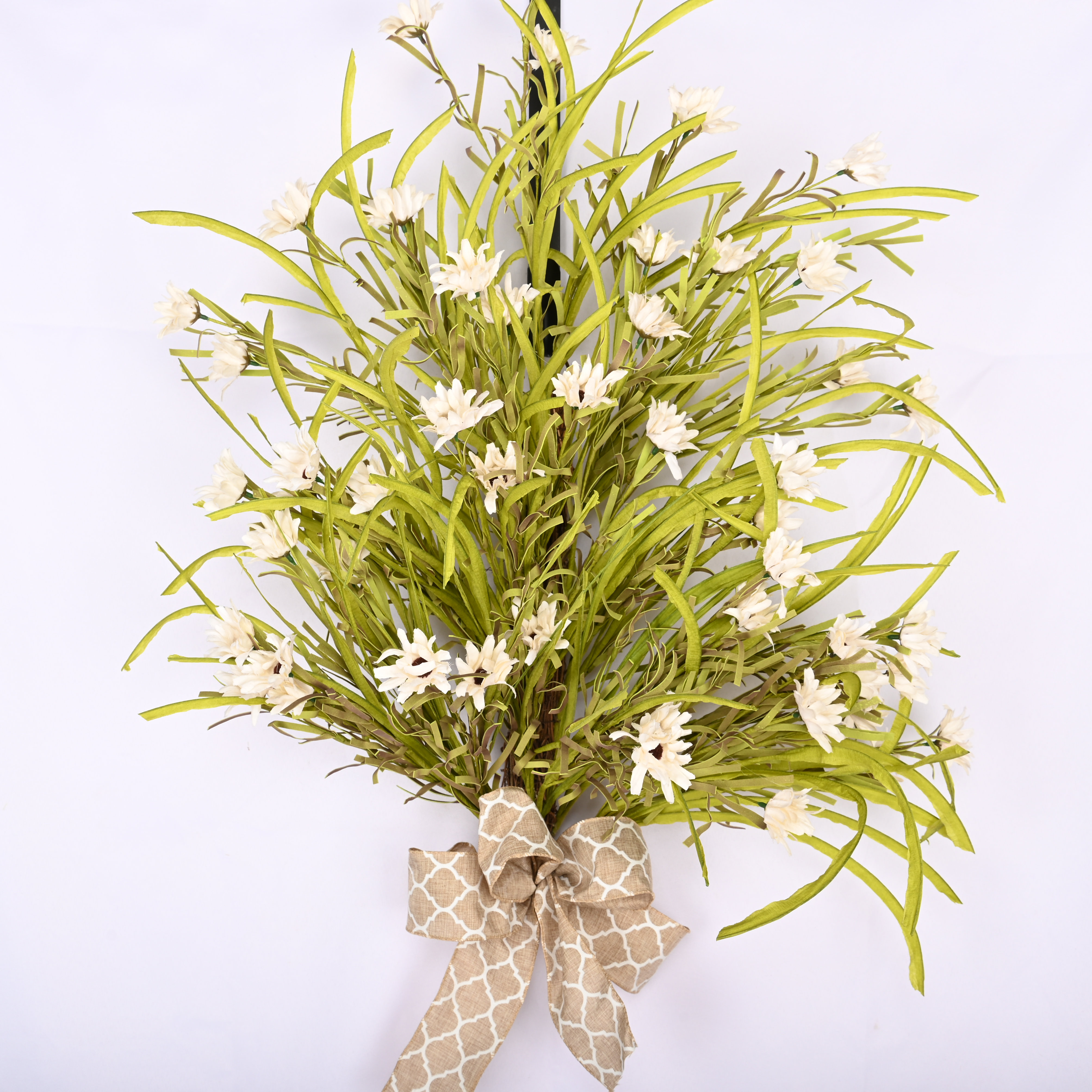 Primrue Faux Spring Summer Daisy Front Door Swag | Wayfair