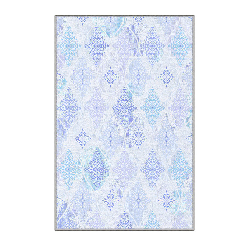 Antibacterial Hall Carpet, 3D Digital Printed, 3.3 x 4.9 ft | 100% Polyester, 0.3 in Pile Height, Non-Slip Underside, Machine Washable, Durable & Easy Care | Perfect for Living Room, Entryway & Home Décor