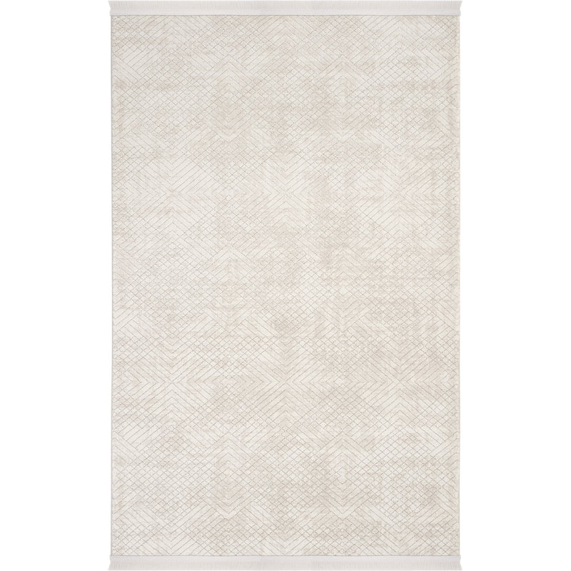 Rickelle Geometric and Vintage Look Indoor / Outdoor Area Rug, Rectangle 2'7" x 4'11"