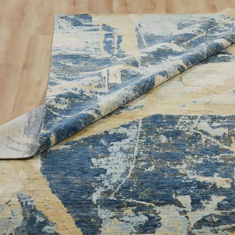 Berghildur Wool Abstract Area Rug, Runner 2'6" x 10'