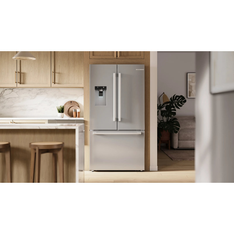 Free-Standing Fridge-Freezer, Stainless Steel
