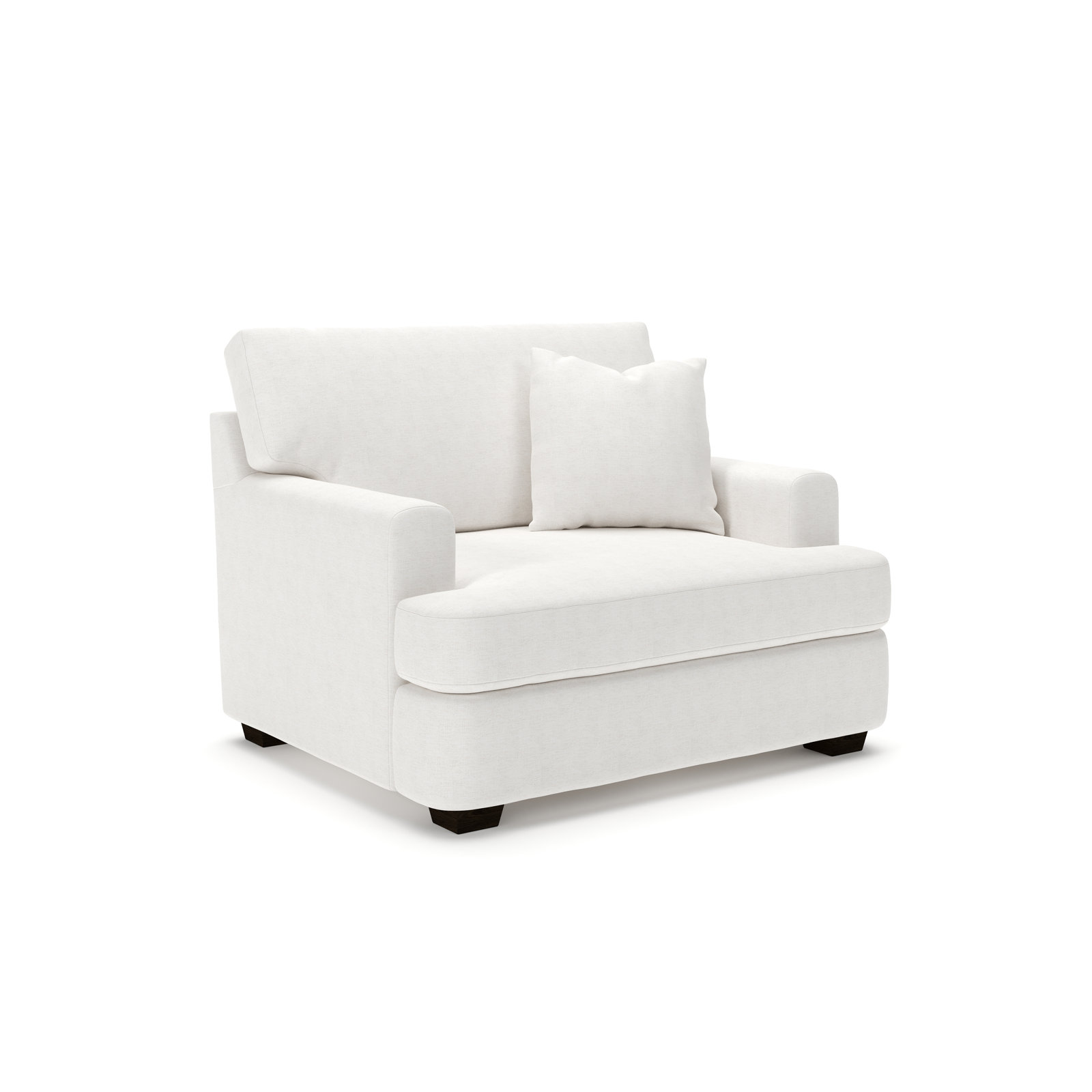 Emilio Upholstered Accent Chair, Nomad Snow Crypton® Chenille