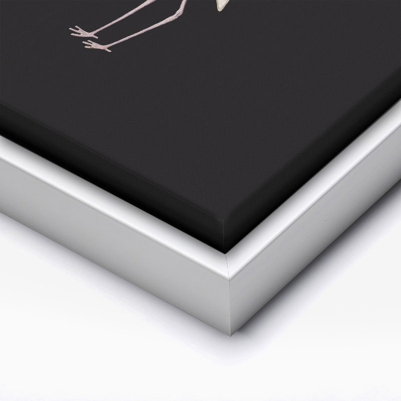 Grue n ° 1, 11"H x 14"W, Canvas, White Framed