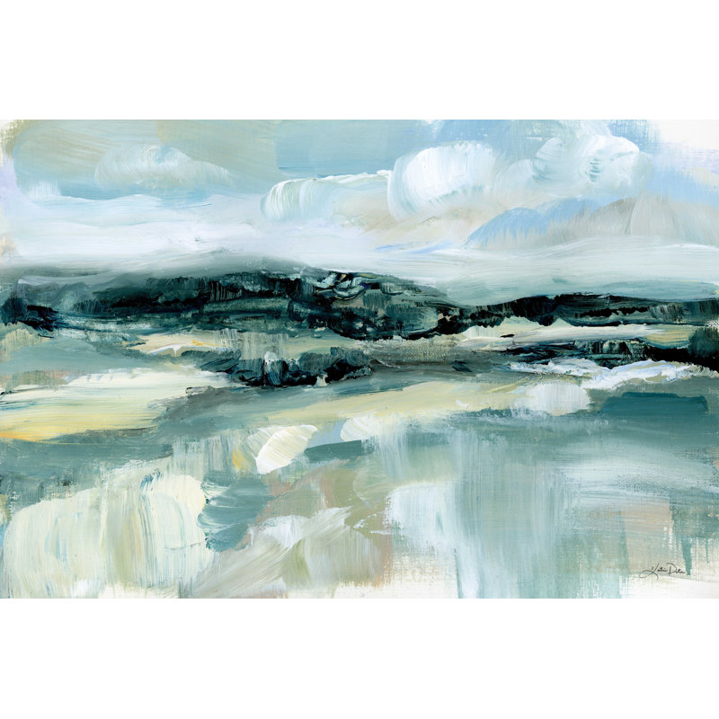 Nuage au sommet d'une colline, H 20 po x l 30 po