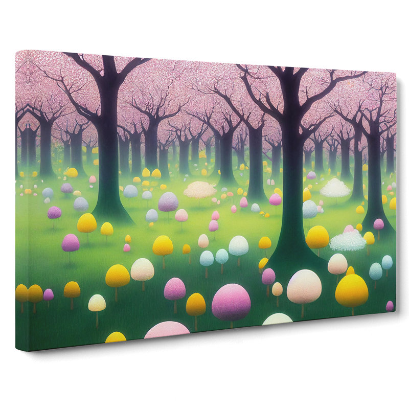 XXX-H1022-WF-945X Astonishing Spring Forest - Wrapped Canvas Print, 35cm H x 50cm W x 3cm D