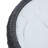 19.7" Pleated Leather and Marble Tabletop Drum Round End Table-1077475517