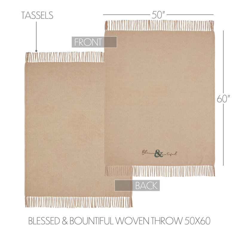 Jeté tissé 50 x 60 Harvest Blessings