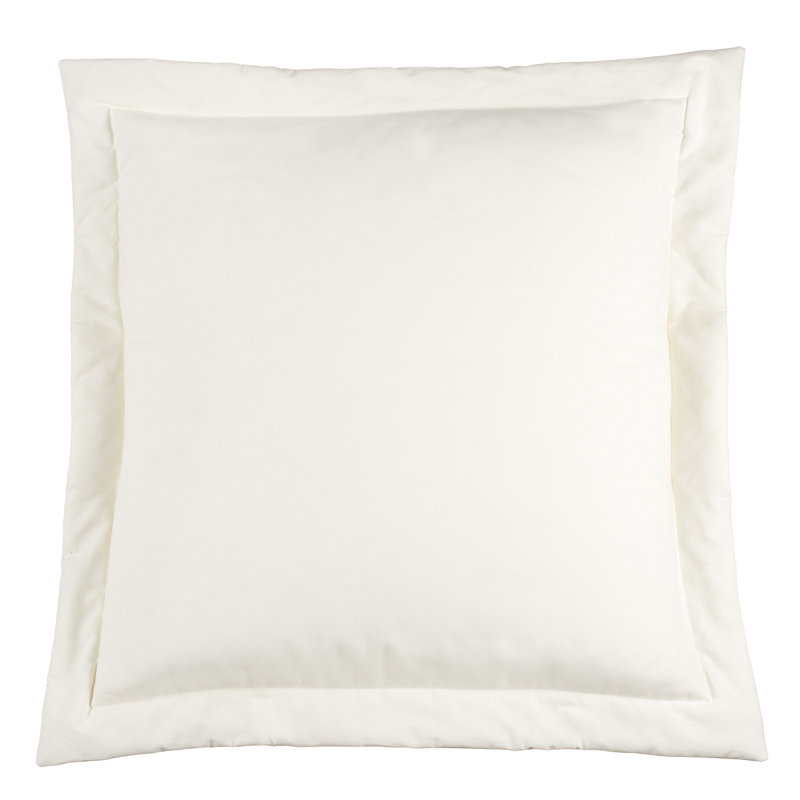Taie décorative Belmont, Blanc, Coton