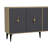 Modern Console Table, Sapphire Oak & Anthracite, 100% Melamine Coated Particle Board, 0.71 inches Thick | Wall-Mountable, Multiple Shelves, Stylish Design for Living Room & Entryway-1713603345-1713603348