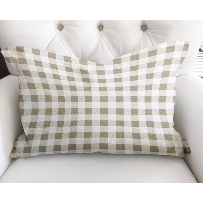  Margot Rectangular Cotton Pillow Cover & Insert, Beige