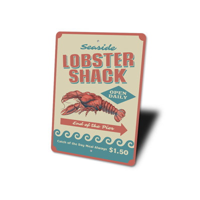 Panneau en aluminium Seaside Lobster Shack