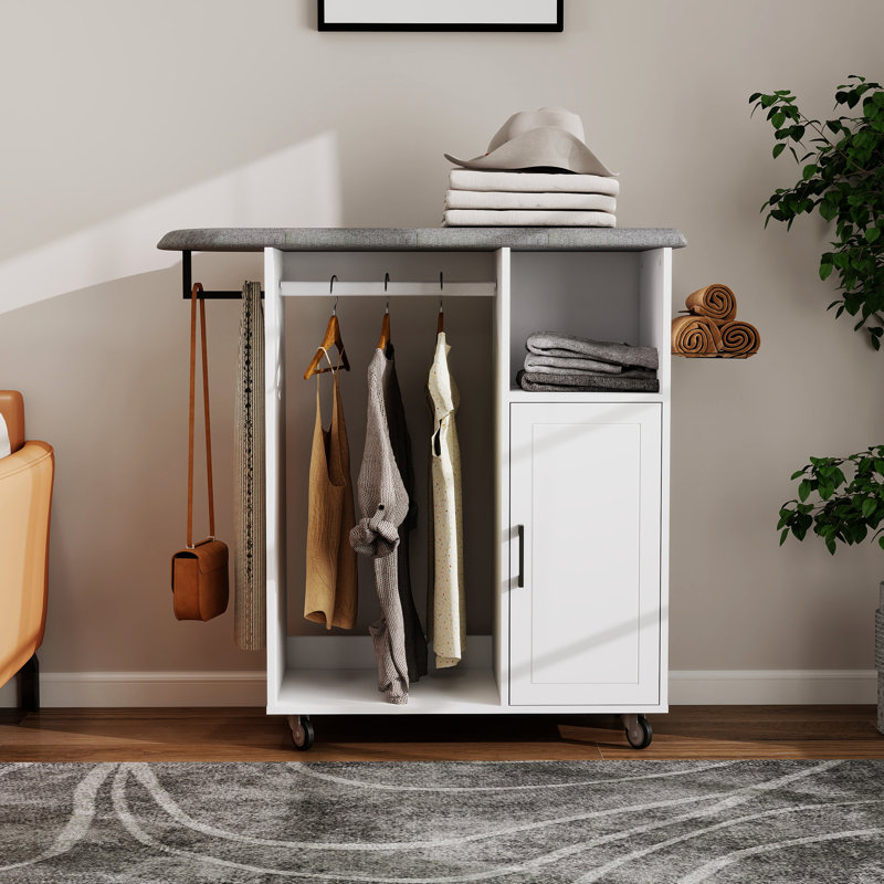 Ironing Board With Storage Cabinet