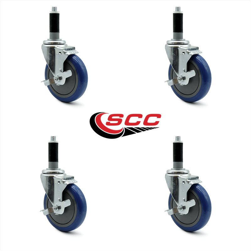 Polyurethane Caster, Blue