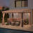 Sunjoy 10 x 12 ft Wall Mounted Gazebo with Curtains and Netting and Weather Resistant Fabric Roof for Patio, Outdoor for garden, Lawn,Khaki,