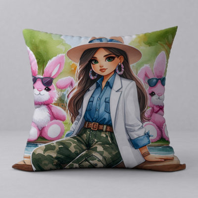 Housse et insert de coussin décoratif en polyester