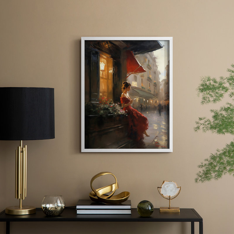 Reproduction encadrée WOMEN Series CDLX III - bois massif, H 30 po x l 24 po, Blanc