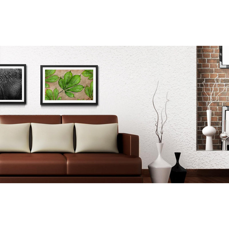 Streetart Chestnut - Single Picture Frame Print, 44cm H x 64cm W x 2.2cm D