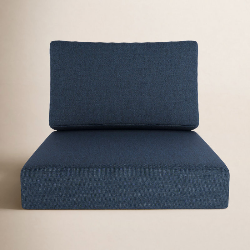Amala Sunbrella® Outdoor Deep Seating Cushion, 28.5" W x 28.5" D, Sunbrella® Spectrum Indigo Plainweave