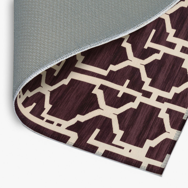 Tapis brun intérieur et extérieur Trellis, Rectangulaire 2 pi x 3 pi