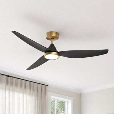High Airflow 6500CFM 54" Ceiling Fan with Light Remote 6-Speed & 3CCT Dimmable LED, Low Noise Reversible Airflow DC Motor