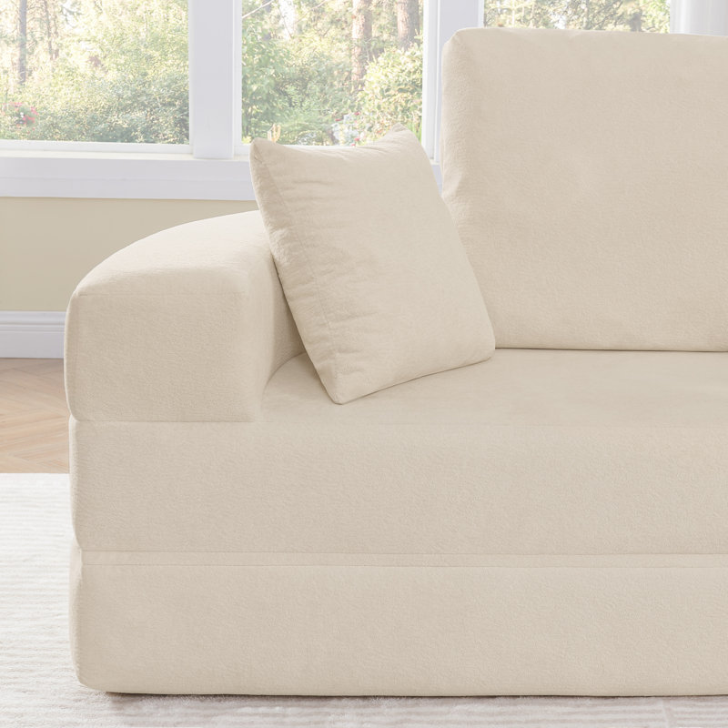 Canapé-lit convertible pliable, Beige