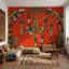 Papier peint village africain avec art populaire-1092764887-1092764892