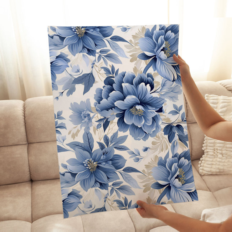Impression florale sans cadre